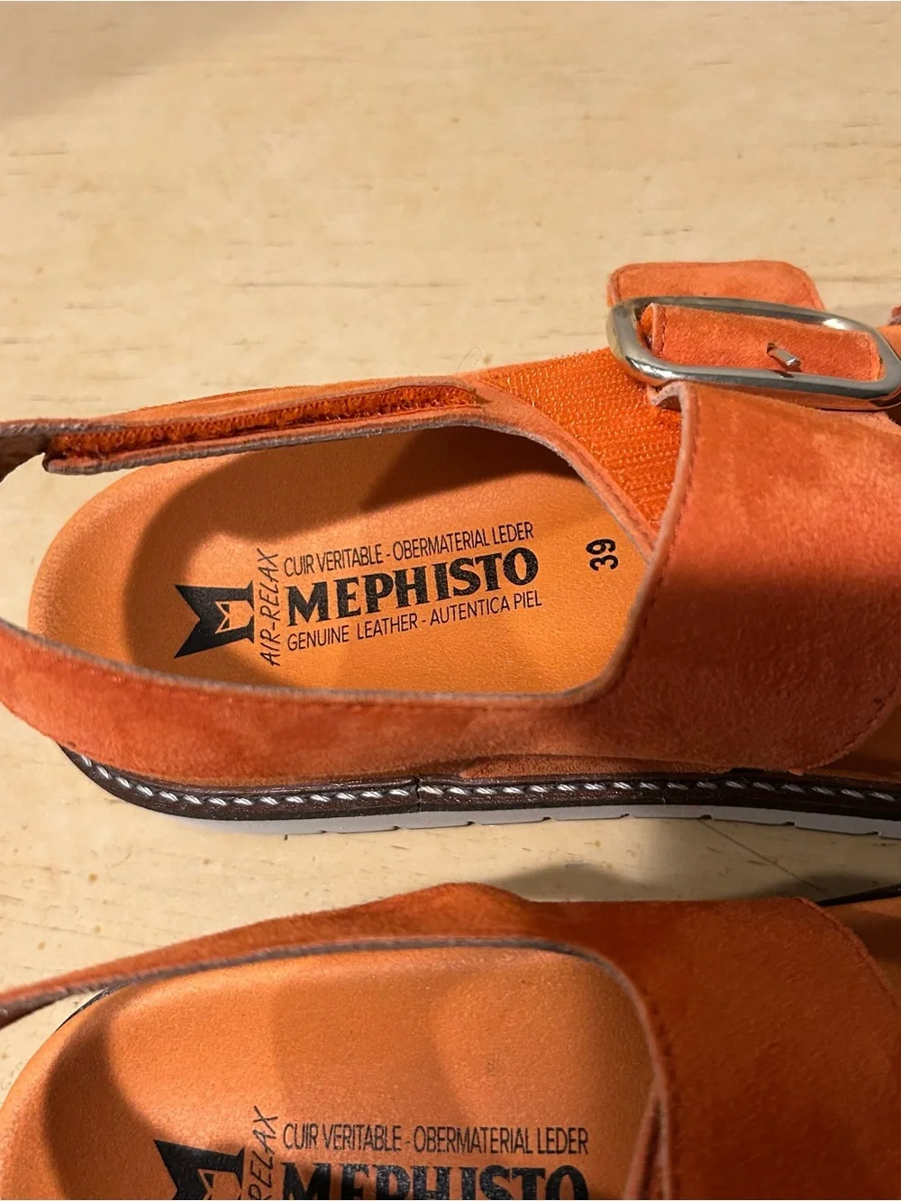 Mephisto suede burnt